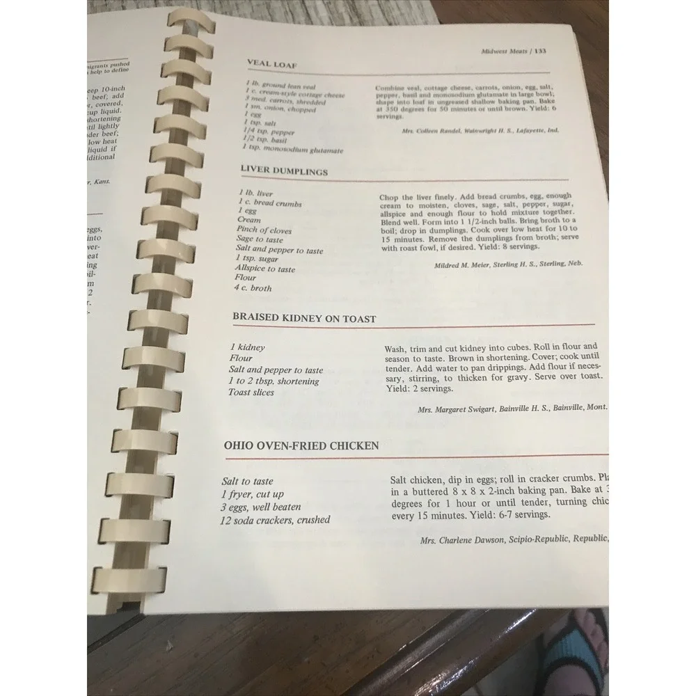 Americana Cookery Cookbook Vintage Favorite Recipes Home Economics Teachers‎